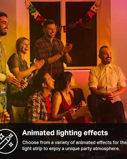 Kasa Smart LED Light Strip, 50 Color Zones RGBIC, 16.4ft Wi-Fi LED Strip Works w/ Alexa, Google Home & SmartThings, High Brightness, 16M Colors, PU Coating, Trimmable, 2 Yr Warranty (KL420L5) KasaSmartbyTP-Link