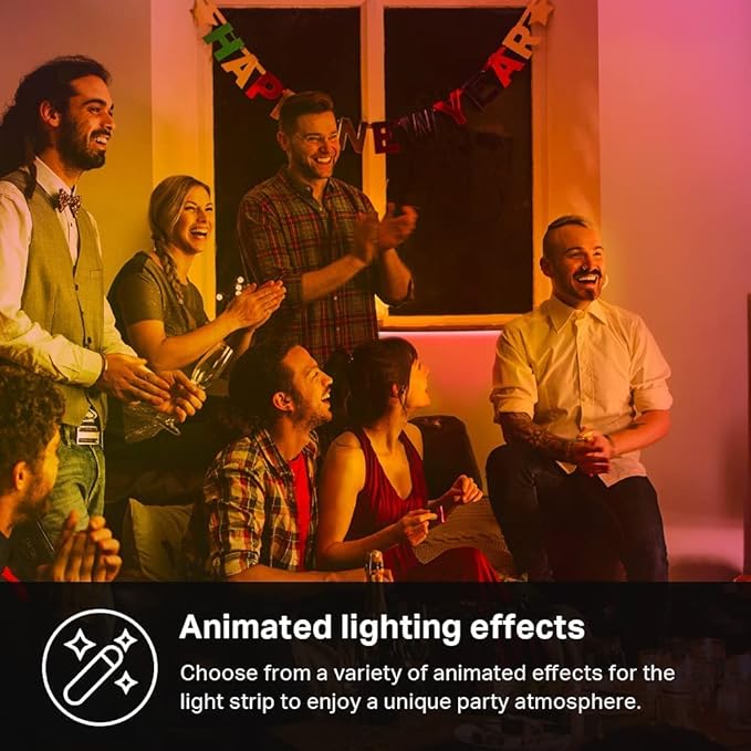 Kasa Smart LED Light Strip, 50 Color Zones RGBIC, 16.4ft Wi-Fi LED Strip Works w/ Alexa, Google Home & SmartThings, High Brightness, 16M Colors, PU Coating, Trimmable, 2 Yr Warranty (KL420L5) KasaSmartbyTP-Link