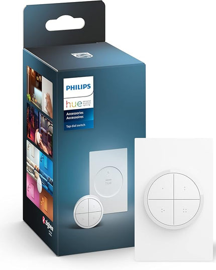 Philips Hue Wall Tap Dial Light Switch 1 Pack and Smart Dimmer Switch 1 Pack - Requires Hue Bridge - Control Hue Lights PhilipsHue