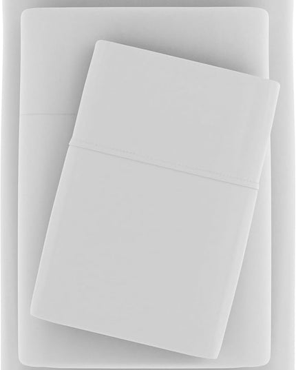 Linen Market Bed Sheets for Queen Size Bed (Light Gray) - Sleep Better Than Ever with These Soft and Cooling Queen Sheets - Deep Pocket Fits 16" Thick Beds - 4 Piece Queen Sheet Set - LeafyLoom