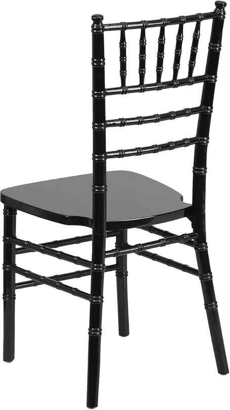 Flash Furniture 2 Pack HERCULES Series Black Wood Chiavari Chair - LeafyLoom