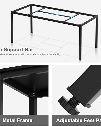 Need Large Computer Desk 70.8 x 23.6 inches Conference Table Large Office Desk Writing Table Workstation for Home Office,Black 10FJGSAC3-180BK-60-ND - LeafyLoom