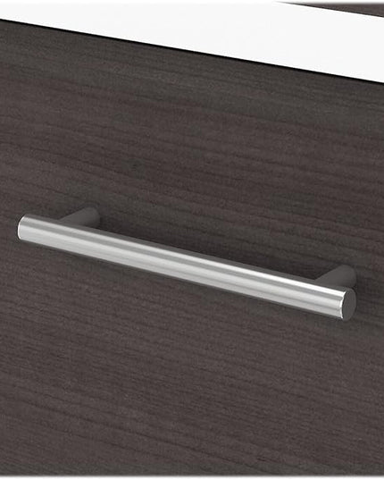 Bush Furniture Somerset 2 Drawer Lateral File Cabinet | Letter, Legal, and A4-size Document Storage for Home Office, 30W x 17D x 29H, White and Storm - LeafyLoom