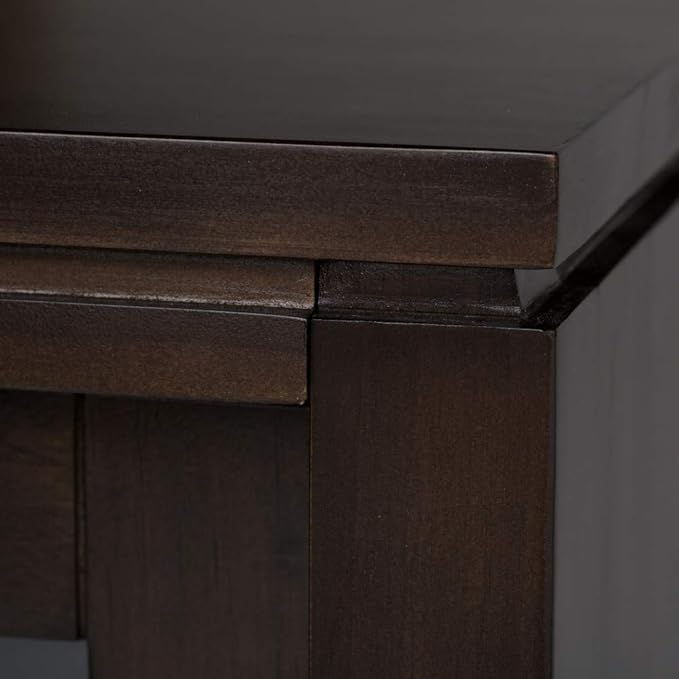 SIMPLIHOME Cosmopolitan SOLID WOOD Universal TV Media Stand, 48 inch Wide, Contemporary, Living Room Entertainment Center, Storage Cabinet, for Flat Screen TVs up to 55 inches in Mahogany Brown - LeafyLoom