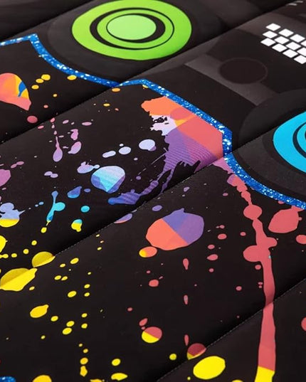 Gamer Comforter Sets for Teen Boys,Gaming Bedding Sets Twin,Video Game Bedspread,Game Gamepad Bed Set,Controller Bedding Gamer Home Decor 3 Piece 1 Comforter and 2 Pillowcases - LeafyLoom