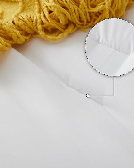 Queen Bed in a Bag 7 Pieces Bedding Comforter Set with Comforter and Sheets White Queen Bed Set with Sheets,Pillow Shams, Flat Sheet, Fitted Sheet and Pillowcases - LeafyLoom