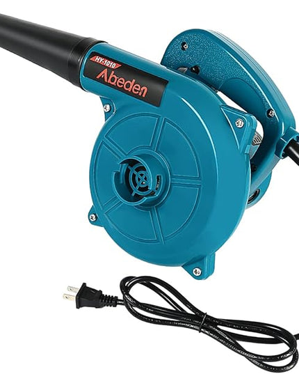Corded Electric Leaf Blower,2 in 1 Small Handheld Lightweight Sweeper/Vacuum,110V 400W Portbale Blower for Leaf/Snow/Dust Blowing (Blue) - LeafyLoom