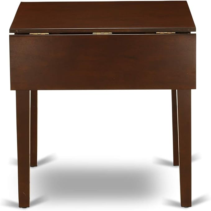 East West Furniture NDDA3-MAH-W Norden 3 Piece Kitchen Set Contains a Rectangle Table with Dropleaf and 2 Dining Room Chairs, 30x48 Inch - LeafyLoom