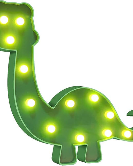 Dinosaur Night Light Nursery Decor Party Decoration,Childen Kids Bedroom Decorative Table Lamps, Marquee Animal Sign,Birthday Gifts for Kids/Boys - LeafyLoom