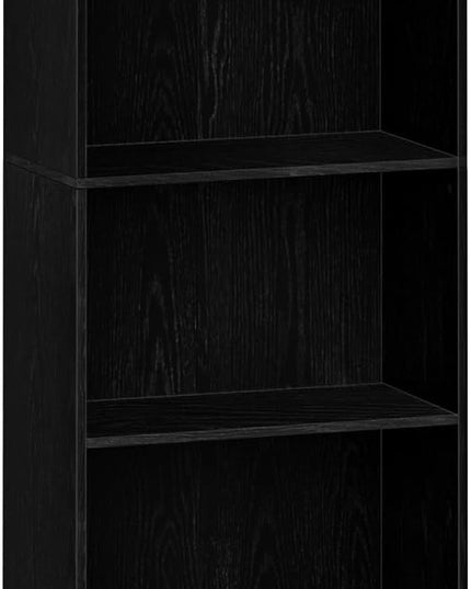 6-Tier Bookshelf, 66.9 Inches Floor Standing Bookcase, Display Storage Shelf, Corner Shelf, Home Decor Furniture for Home Office, Living Room, Bedroom, Black 01104XBC - LeafyLoom