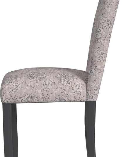 HomePop Classic Parsons Dining Chairs, Pack of 2, Linen Artistic Floral Print - LeafyLoom