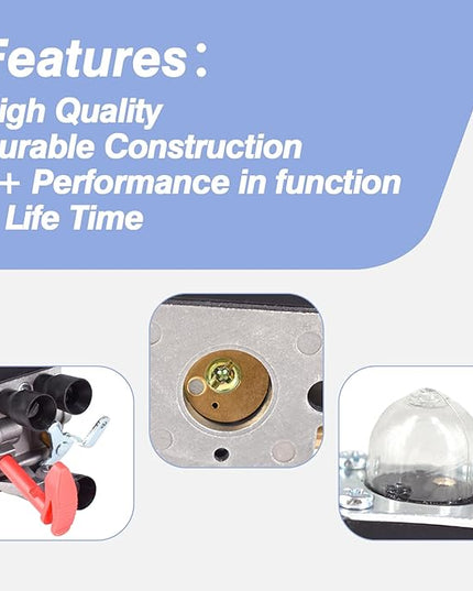 BG50 Carburetor Assembly Compatible with Stihl Leaf Blower BG50 BG65 SH55 SH85 OE: 42291200650 42291200608 - LeafyLoom