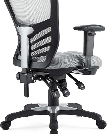 Modway EEI-757-GRY Articulate Ergonomic Mesh Office Chair in Gray - LeafyLoom