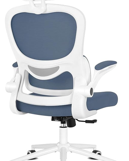 Misolant Ergonomic Office Chair, Desk Chair with Lumbar Support, Mesh Office Chair, Ergonomic Chair with Adjustable Headrest and Armrest, Comfortable Office Chair Navy Blue - LeafyLoom