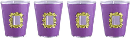 Paladone Friends TV Show Shot Glasses - Set of 4 - Monica's Door Photo Frame Friends TV Show Gifts - LeafyLoom