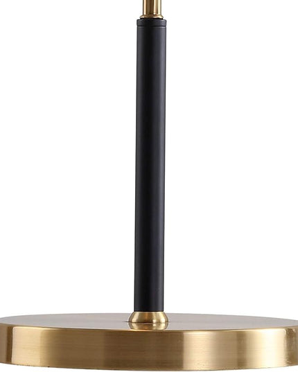 JONATHAN Y JYL6008A Oskar 22.5" Moody Metal LED Desk Lamp Contemporary Glam Minimalist Bedside Desk Nightstand Lamp for Bedroom Living Room Office College Bookcase LED Bulb Included, Black/Brass Gold - LeafyLoom