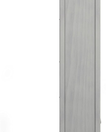 SIMPLIHOME Amherst SOLID WOOD 30 Inch Wide Transitional 5 Shelf Bookcase in Fog Grey, for The Living Room, Study Room and Office - LeafyLoom