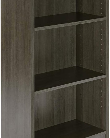 3 Shelf Wood Bookcase Freestanding Display Shelf Adjustable Layers Bookshelf for Home Office Library Small Narrow Space(Grey, 3-Layers,24.4W x 11.6D x 44.1H inch) - LeafyLoom