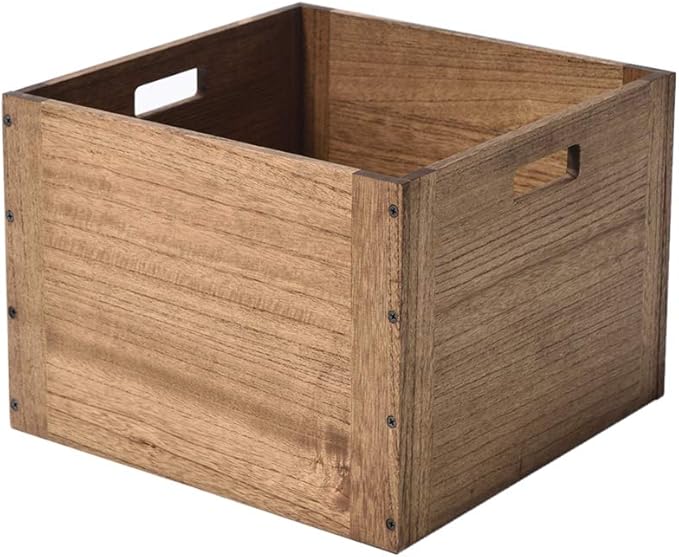KIRIGEN Modular Open Storage Cube F26-DBR - LeafyLoom