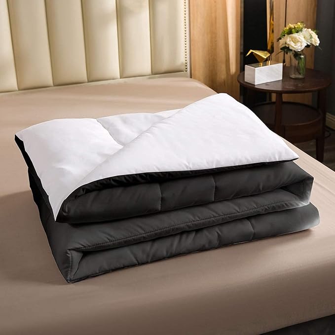 Erosebridal Ice Hockey Comforter Set Queen, Hockey Player Down Comforter for Kids Boys Girls Teens Juvenile, Sports Game Duvet Set, Soft Winter Quilted Duvet Sports Bedroom Decor for All Season - LeafyLoom