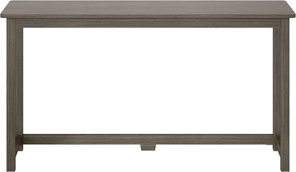 Max & Lily Solid Wood Desk, 55 Inches, Clay - LeafyLoom