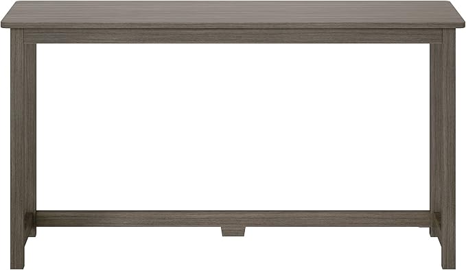 Max & Lily Solid Wood Desk, 55 Inches, Clay - LeafyLoom