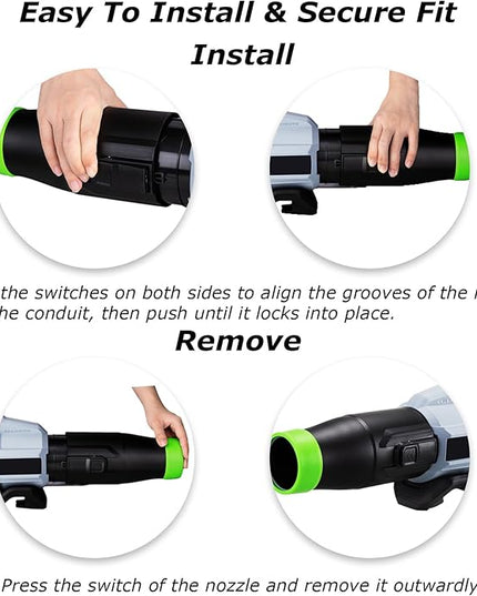 Car Drying Nozzle for EGO Blower - Perfect Attachment for EGO Leaf Blower Drying (1 Pack，for EGO Power+ 530/575/580/585/615/650/765 CFM Blower, no tool) - LeafyLoom