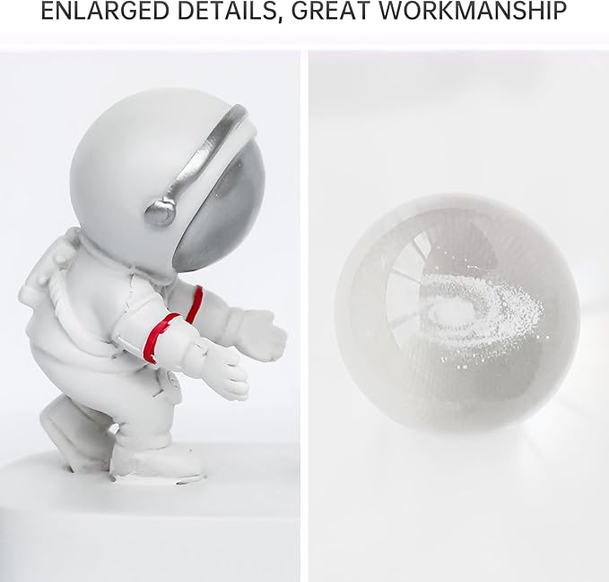 Table Lamp for Kids, 3D Galaxy Crystal Ball Super Soft Illumination LED Small Night Light USB Powered and Button Control Nightlight, Perfect for Gift - LeafyLoom