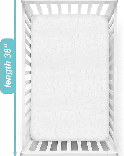 Delta Children Folding Portable Mini Baby Crib with Mattress + American Baby Waterproof Mini Crib Mattress Protector - LeafyLoom