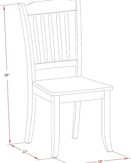 East West Furniture SUDA5-LWH-W 5 Piece Dining Room Furniture Set Includes a Round Kitchen Table with Dropleaf & Shelves and 4 Dining Chairs, 42x42 Inch, Linen White - LeafyLoom
