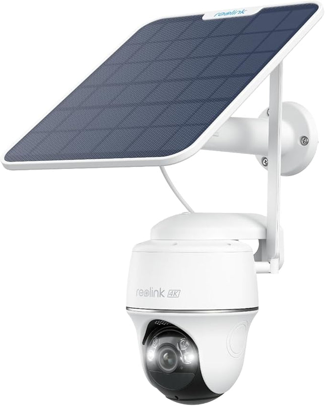 REOLINK Go PT Ultra+SP - 4K Cellular Security Camera Wireless Outdoor, No WiFi, 3G/4G LTE, Support (AT&T/T-Mobile), Solar Powered, Color Night Vision, Local/Cloud Storage, Smart Detection REOLINK