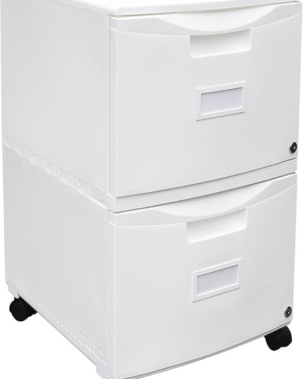 Storex 61316U01C File Cabinet, 1-Pack, White - LeafyLoom