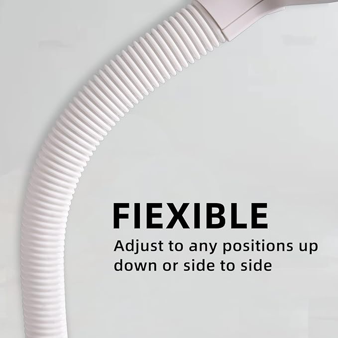 Bright LED Floor Lamp with HI-Off-Low Switch 2-Level Brightness 12W 63 Inches Tall for Living Room & Bedroom Reading, Repair, Crafts, Sewing etc. (White) - LeafyLoom