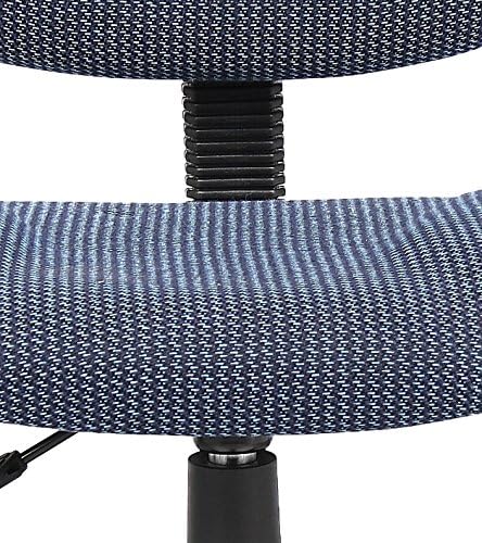 Boss Office Products Perfect Posture Delux Fabric Task Chair without Arms in Blue - LeafyLoom