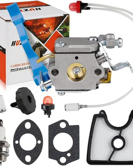 HUZTL 125B Carburetor 545112101 Air Filter kit for Husqvarna 125B 125BX 125BVX 545081811 590460102 581798001 Handheld Leaf Blower Jonsered B2126 BV2126 C1Q-W37 Carb Engine - LeafyLoom