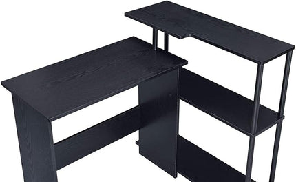 NicBex Kimberly-DW-00038-LWJ Home Office Desks, 39"x32"x34", Black-1 - LeafyLoom