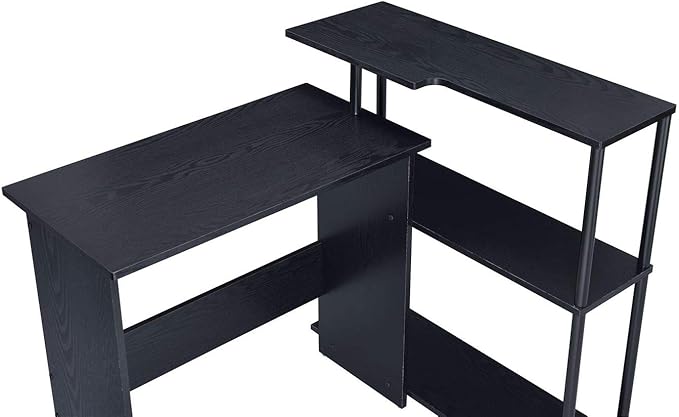 NicBex Kimberly-DW-00038-LWJ Home Office Desks, 39"x32"x34", Black-1 - LeafyLoom