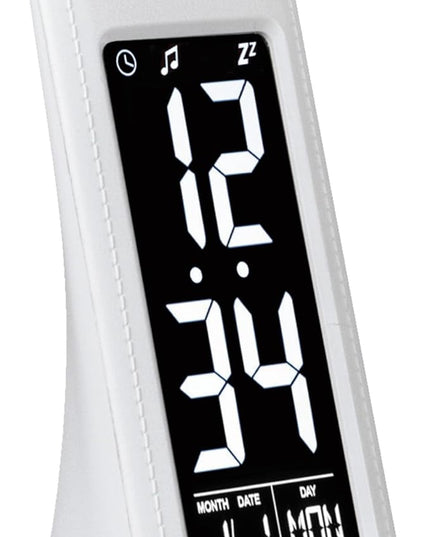 OttLite Thrive LED Sanitizing Desk Lamp with Clock and USB Charging - Eliminates up to 99.9% of Bacteria, Touch Activated, Flexible Neck, Modern Light for Reading, Crafting & Office Desktop - LeafyLoom