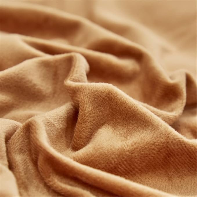 Wellboo Velvet King Size Comforter Set Pumpkin Fluffy Bedding Set for Women Girls Burnt Orange Plush Bedding Comforters Solid Terracotta Flannel Quilt Soft Rust Pumpkin Fuzzy Blanket Sherpa Shaggy Bed - LeafyLoom