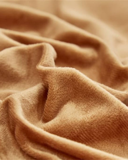 Wellboo Pumpkin Comforter Set Queen Burnt Orange Velvet Bedding Comforters Women Girls Solid Terracotta Aesthetic Flannel Quilts Soft Warm Light Caramel Plush Blanket Sherpa Luxury Shaggy Cinnamon Bed - LeafyLoom