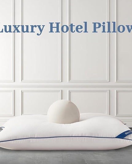 BedTreat Bed Pillows for Sleeping, Super Soft Down Alternative Pillows King Size Set of 2, Cooling Hotel Quality Pillows for Back, Stomach or Side Sleepers - LeafyLoom