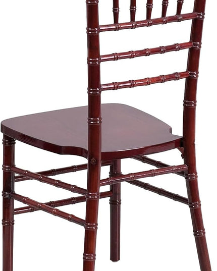 Flash Furniture HERCULES Series Mahogany Wood Chiavari Chair - LeafyLoom