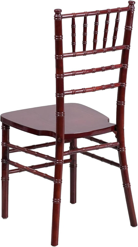 Flash Furniture HERCULES Series Mahogany Wood Chiavari Chair - LeafyLoom