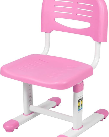 VIVO Height Adjustable Kids Desk Chair, Chair Only, Designed for Interactive Workstation, Universal Children's Ergonomic Seat, Pink, DESK-V201P-CH - LeafyLoom
