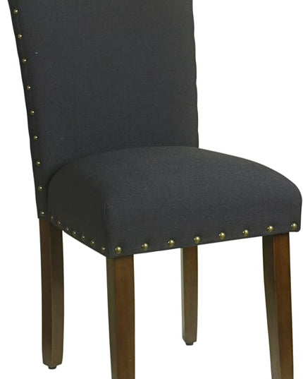 HomePop Classic Parsons Dining Chairs, Set of 2, Deep Navy - LeafyLoom