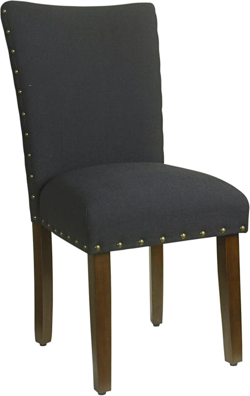 HomePop Classic Parsons Dining Chairs, Set of 2, Deep Navy - LeafyLoom