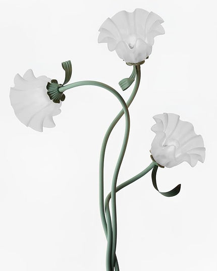 Lily Floor Lamp Vertical 3 heads Flowers Lily Floor Lamp Creative Lily of The Valley Floor Lamp Living Room Sofa Side Bedroom Bedside Floor Lamp - LeafyLoom