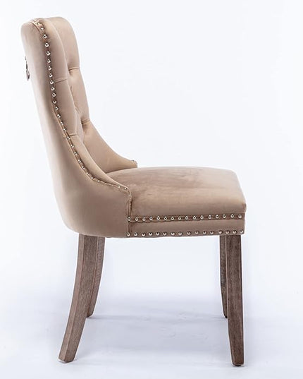 NicBex Haerin-SD-00114-LWJ Dining Chairs, 25.5"x19.7"x37.4", Khaki - LeafyLoom