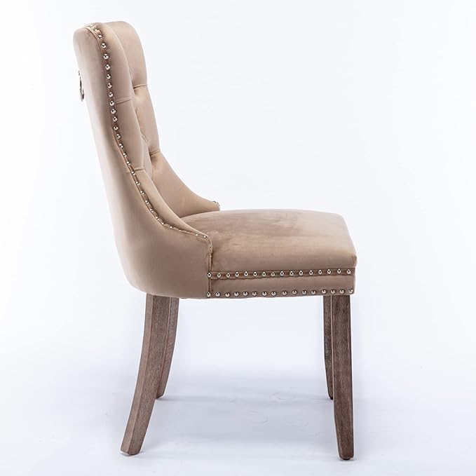 NicBex Haerin-SD-00114-LWJ Dining Chairs, 25.5"x19.7"x37.4", Khaki - LeafyLoom