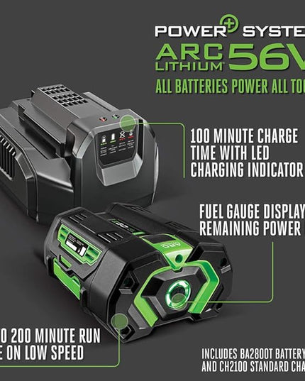 EGO Power+ LB6504 650 CFM Variable-Speed 56-Volt Lithium-ion Cordless Leaf Blower 5.0Ah Battery and Charger Included - LeafyLoom
